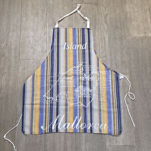 Mallorca Spain Souvenir Apron Island Map & Landmarks Multi-Stripe Kitchen Decor